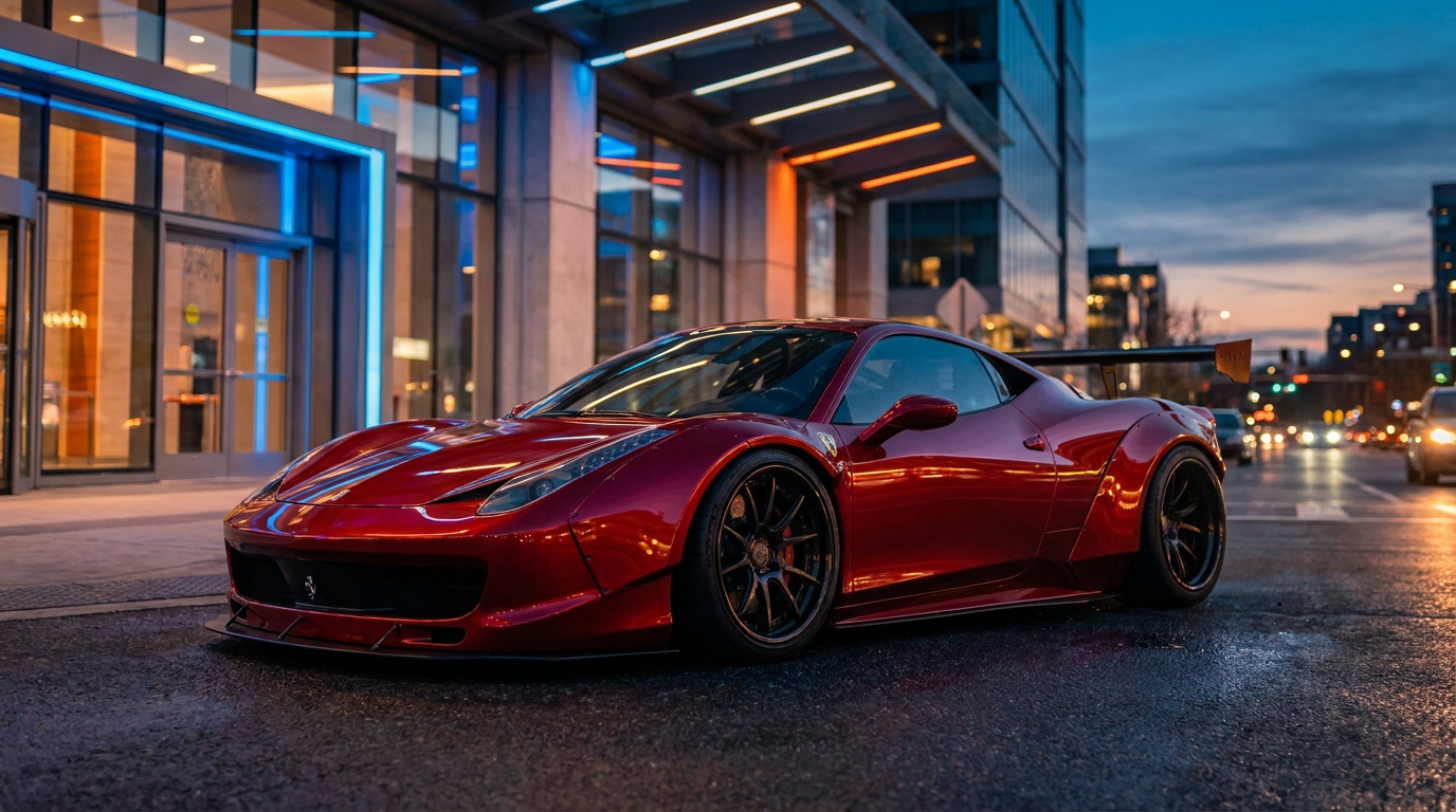 Transform your Ferrari 458 widebody with Liberty Walk